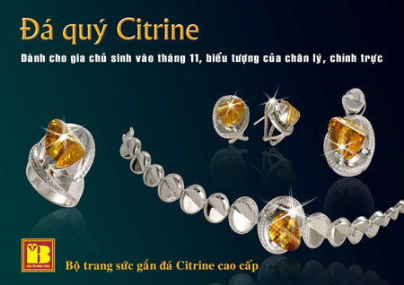 Đá quý Citrine cho người sinh tháng 11