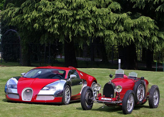 Bugatti Veyron đọ dáng cùng các 'bậc tiền bối'