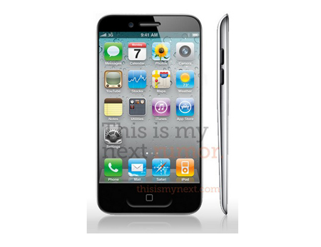 Hình ảnh mô phỏng iPhone 5 siêu mỏng