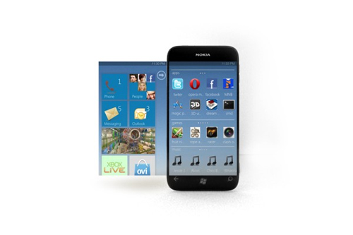 Ý tưởng điện thoại Nokia C9 giống iPhone