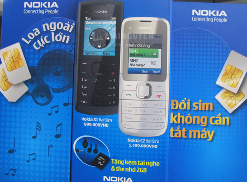 'Dế' 2 SIM 2 sóng của Nokia giá 1,5 triệu đồng