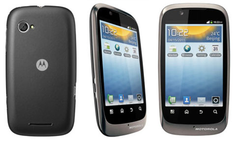 Motorola XT531: Smartphone Android Gingerbread giá rẻ