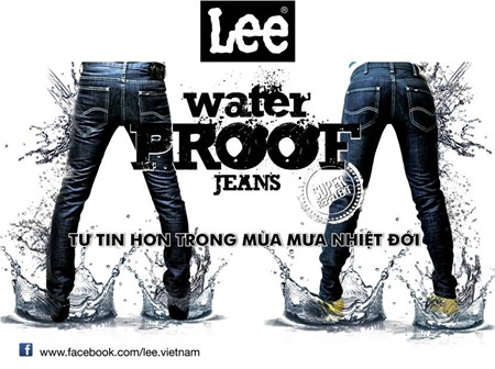 Độc đáo quần jeans không thấm nước của LEE