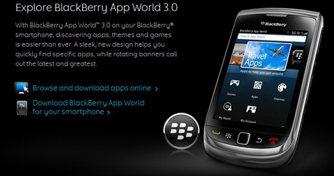 BlackBerry App World 3.0 với thiết kế mới