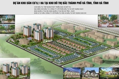 Khởi công dự án khu dân cư đô thị Bắc thành phố Hà Tĩnh