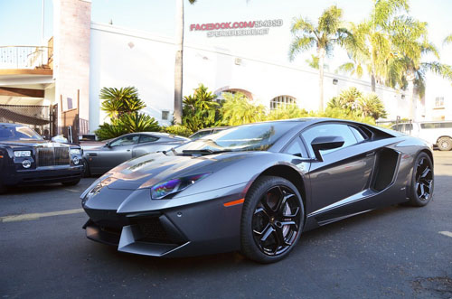 Lamborghini Aventador màu nâu bạc cực hiếm