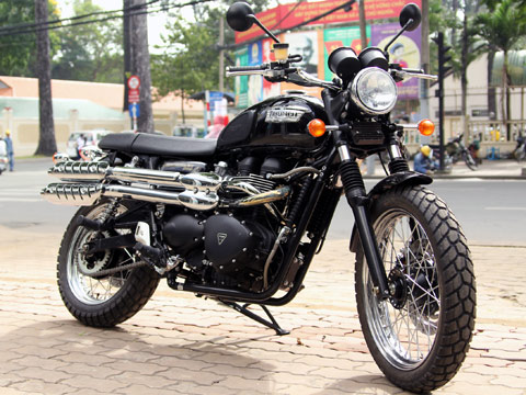 Triumph Scrambler - xe địa hình cổ điển ở Sài Gòn