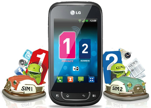 Optimus Net P698 – smartphone 2 SIM ra mắt