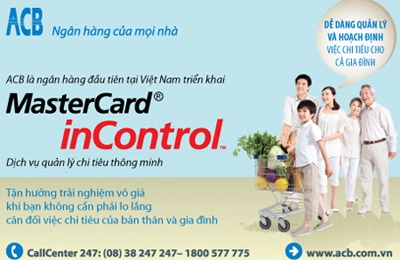 ACB ra mắt MasterCard inControl Family Solution