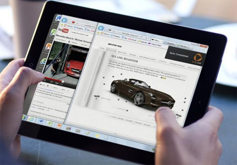 iPad biến thành máy tính Windows 7 duyệt web 'siêu tốc'