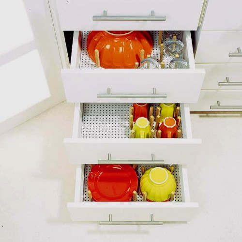 Ngăn kéo tủ bếp: ý tưởng cho không gian nhỏ gọn