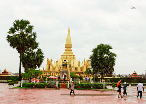 Sắc vàng tuyệt đẹp ở Pha That Luang