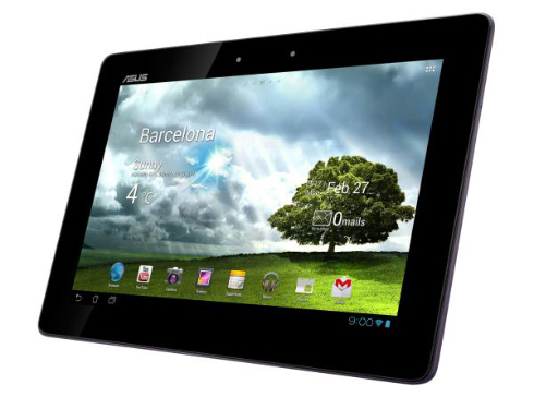 Tablet Asus Transformer màn hình siêu mịn bán ra tháng 6