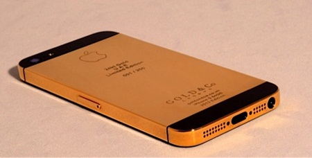 iphone 5 mạ vàng lấp lánh mới ra mắt