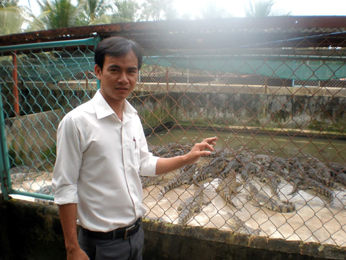 27 tuổi trở thành chủ trại nuôi cá sấu