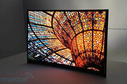 Ảnh thực tế TV OLED màn hình cong của Samsung