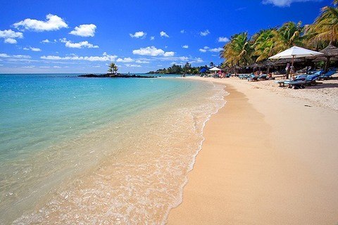 Bãi biển Grand Baie nổi tiếng của Mauritius.