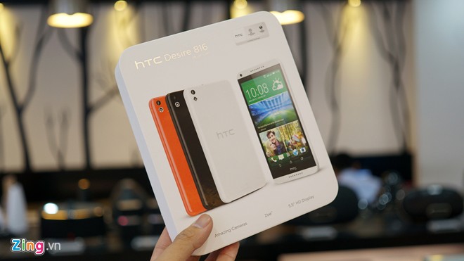Mở hộp HTC Desire 816 giá 8,5 triệu đồng vừa lên kệ tại VN
