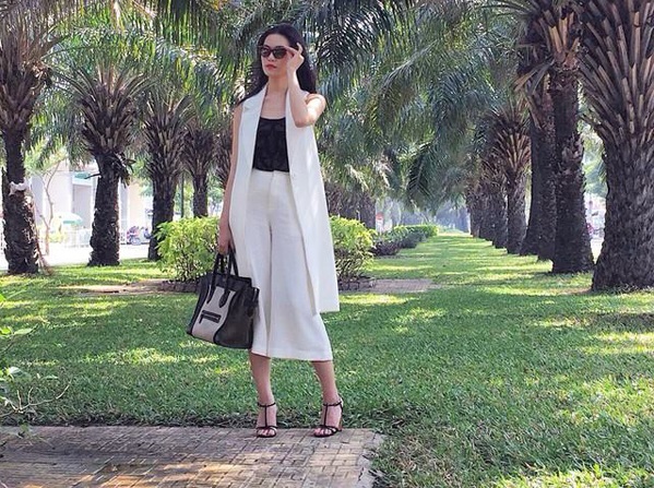 Mix quần culottes 'sang chảnh' như sao Việt