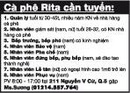 Tp. Hồ Chí Minh: Cà phê Rita cần tuyển: CL1002980P2