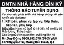 Tp. Hồ Chí Minh: Doanh NghiệpTN Nhà Hàng Dìn Ký Cần Tuyển RSCL1101800