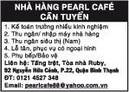 Tp. Hồ Chí Minh: Nhà Hàng Pearl CaFé Cần Tuyển CL1005742P11