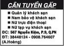 Tp. Hồ Chí Minh: Cần Tuyển Gấp Quản lý khách sạn CL1005645P10