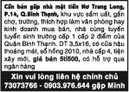Tp. Hồ Chí Minh: Cần bán gấp nhà mặt tiền Nơ Trang Long, P.14, Q.Bình Thạnh, khu vực sầm uất RSCL1038164