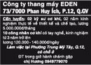 Tp. Hồ Chí Minh: Công ty thang máy EDEN Cần Tuyển CL1005955P11
