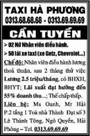 Tp. Hải Phòng: Taxi Hà Phương Cần Tuyển CL1004916P5