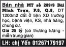 Tp. Hồ Chí Minh: Bán nhà MT số 289/9 Bùi Minh Trực, P.6, Q.8, DT 1200m2 đất ở tiện XD trường học, CL1003922