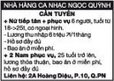 Tp. Hồ Chí Minh: Nhà Hàng Ca Nhạc Ngọc Quỳnh Cần Tuyển CL1004916