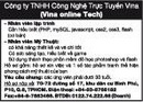 Tp. Hồ Chí Minh: Công ty TNHH Công Nghệ Trực Tuyến Vina Cần Tuyển CL1005164