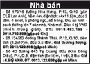 Tp. Hồ Chí Minh: Bán Nhà - Số 170/16 đường Hòa Hưng, P.13, Q.10 (gần CLB Lan Anh), hẻm 4m CL1005717P11