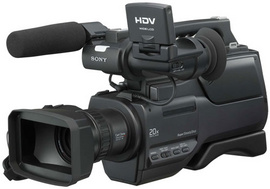 Camera SONY (HDV1080i/50i 1/2.9" ClearVid Cmos Sensor 3.2 Mega Pixels)
