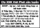 Tp. Hồ Chí Minh: Cty XNK Việt Phát cần tuyển CL1005846