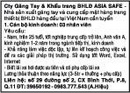 Tp. Hồ Chí Minh: Cty Găng Tay & Khẩu trang Bảo Hộ LĐ ASIA SaFe Cần Tuyển CL1006000