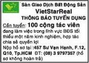 Tp. Hồ Chí Minh: Sàn Giao Dịch Bất Động Sản VietStarReal cần Tuyển CL1006447