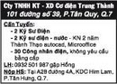 Tp. Hồ Chí Minh: CTy TNHH KT - XD Cơ điện Trung Thành Cần Tuyển: RSCL1122432