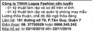 Tp. Hồ Chí Minh: Công ty TNHH Logos Fashion cần tuyển RSCL1007750