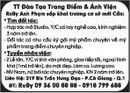 Tp. Hồ Chí Minh: - Hợp tác mở Studio. Y/C có tay nghề cao, kinh nghiệm 3 năm trở lên. CL1001298