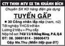 Tp. Hồ Chí Minh: CTy TNHH MTV Sản Xuất Thương Mại Khánh Bích Cần Tuyển CL1007101