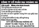 Tp. Hồ Chí Minh: Công Ty Cổ Phần Đại Hoàng Hà Cần tuyển CL1009130P7