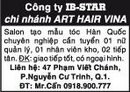 Tp. Hồ Chí Minh: Công ty IB-Star, chi nhánh Art Hair Vina Salon tạo mẫu tóc Hàn Quốc cần tuyển CL1009130P3