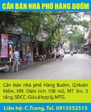 Tp. Hà Nội: Cần bán nhà phố Hàng Buồm, Q.Hoàn Kiếm, HN. Diện tích 108 m2, MT 3m, 3 tầng, SĐ CL1009339