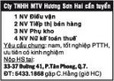 Tp. Hồ Chí Minh: Cty TNHH MTV Hương Sơn Hai cần tuyển CL1011478P4