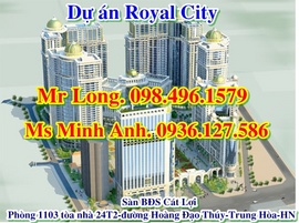 Dự án Royal city tower/du an Royal city tower/cần NQSD giá hấp dẫn