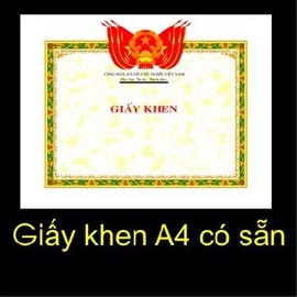 In các loại giấy khen , bằng khen, mẫu phôi giấy khen các loại, bộ mẫu giấy khen