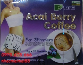 Acai berry coffee, giảm cân hiệu quả vượt trội, Green coffee, cafe giảm cân Mỹ,