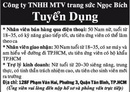 Tp. Hồ Chí Minh: Công ty TNHH MTV trang sức Ngọc Bích Tuyển Dụng CL1016290P8